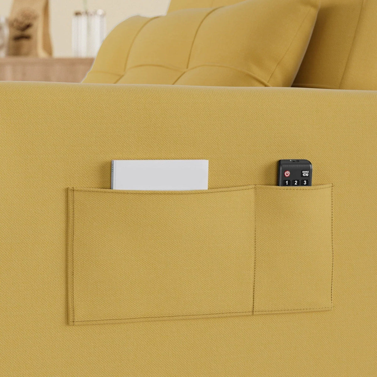 Sofá-cama ajustável 3 em 1, sofá-cadeirão extensível, cama dobrável convertível para sala de estar