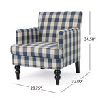 Christopher Knight Home Harrison moderner Clubsessel mit Stoffbezug und Ziernägeln