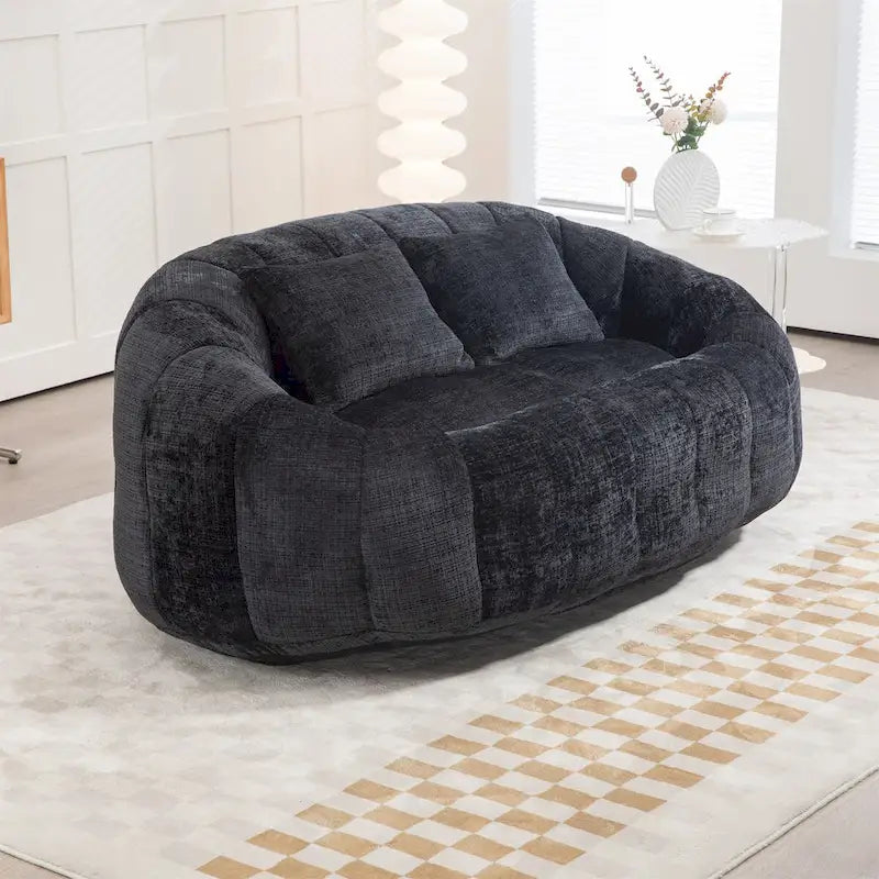 Sitzsack-Sessel aus Chenille, lässiges Sofa