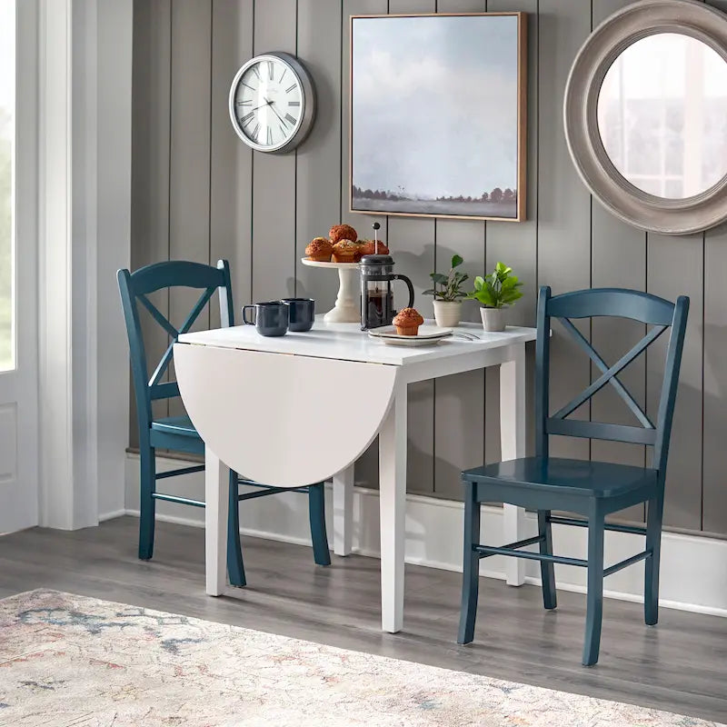 Simple Living Country Cottage eethoek, 3-delig, met neerklapbare bladen