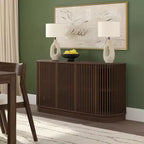 Buffet Contour Plank+Beam en bois massif avec 3 portes, meuble TV de 59 pour le salon