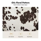 Araceli traditioneller gepolsterter Holzsessel mit Blumenmuster, Ohrenlehnen und Ziernägeln | ART OF LIVING DESIGNS