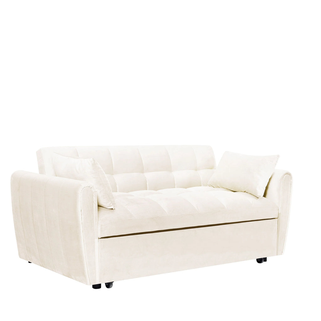 Καναπές-κρεβάτι Velvet 3 σε 1, 64.96, με ρυθμιζόμενη πλάτη, τσέπη αποθήκευσης και αντοχή βάρους 500lb