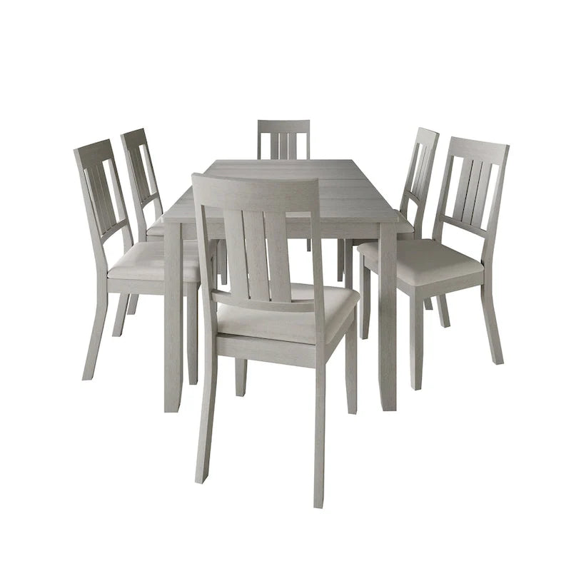 Set da pranzo classico in legno CraftPorch da 7 pezzi