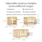 Berço convertível Babyletto Yuzu 8 em 1 com kits de conversão para todas as fases