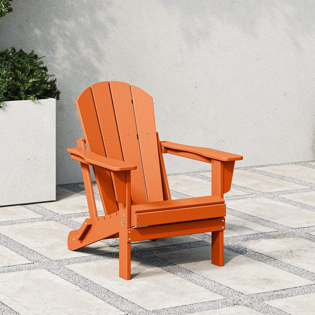 Polytrends Laguna Adirondack-Klappstuhl für die Terrasse, lichtecht und wetterbeständig