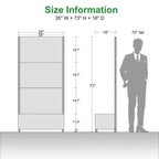 Fioriera MAYEERTY con griglia a traliccio in ferro nero, stile 01, 72x47x16in, set da 3 pezzi