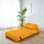 Sofá-cama dobrável de bombazina de 8 lugares, individual