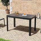 Aluminium tuinset voor buiten, 5/7-delig, met stapelbare stoelen en uitschuifbare tafel