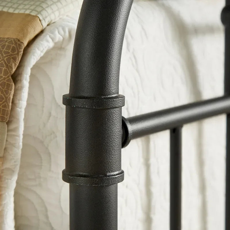 Lit en métal noir