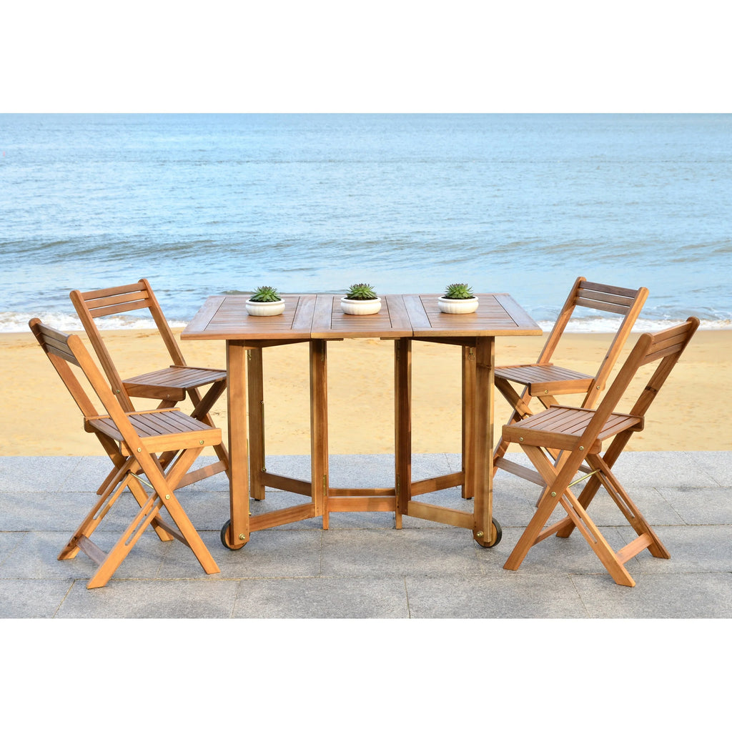 SAFAVIEH Brandy set da pranzo da esterno da 5 pezzi - 43Wx35Dx29H