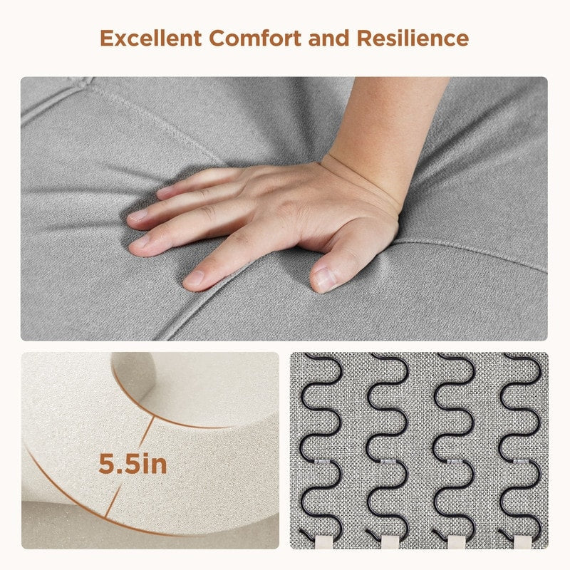 Sofá-cama ajustável 3 em 1, sofá-cadeirão extensível, cama dobrável convertível para sala de estar