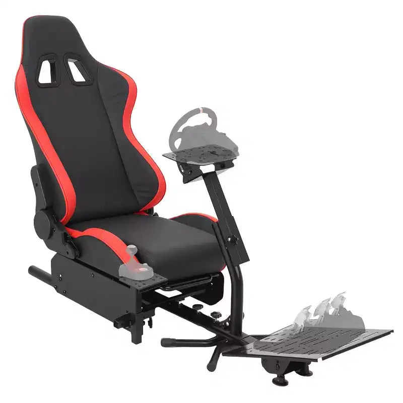 Cockpit pliable pour simulateur de course, support de volant réglable pour G29/G920/G923, compatible avec Thrustmaster, Fanatec, Hori et Mad Catz, angle des pédales réglable