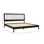 Middlebrook Designs Boho Solid Wood King Spindle Bed