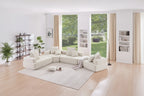 DIY Customization Boucle Upholstered Modular Sectional Sofa
