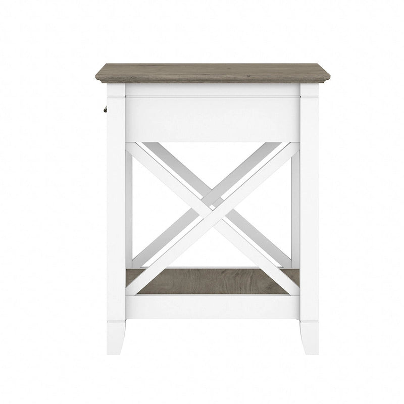 X-Pattern Nightstand with Drawer & Shelf | Multiple Colors | Bedroom Side Table