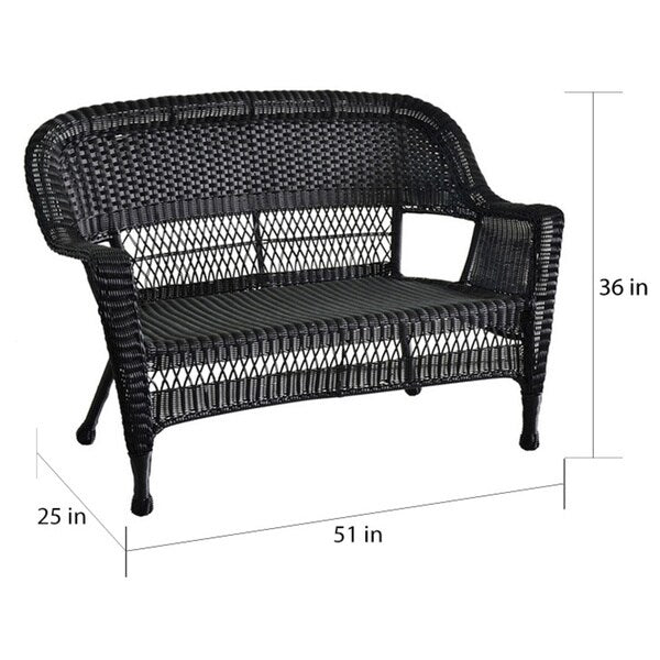 4-teiliges Gesprächsset aus Rattan für die Terrasse