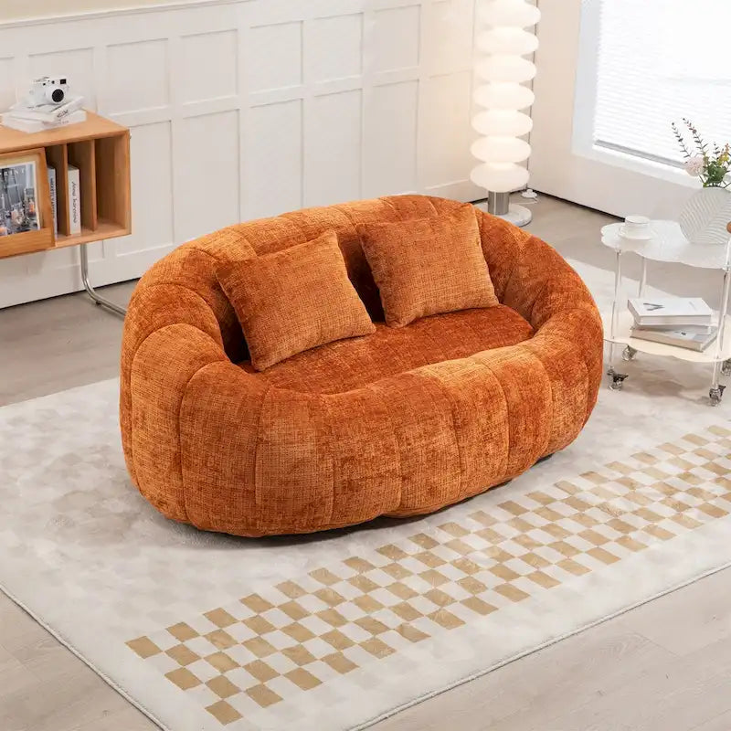 Sitzsack-Sessel aus Chenille, lässiges Sofa