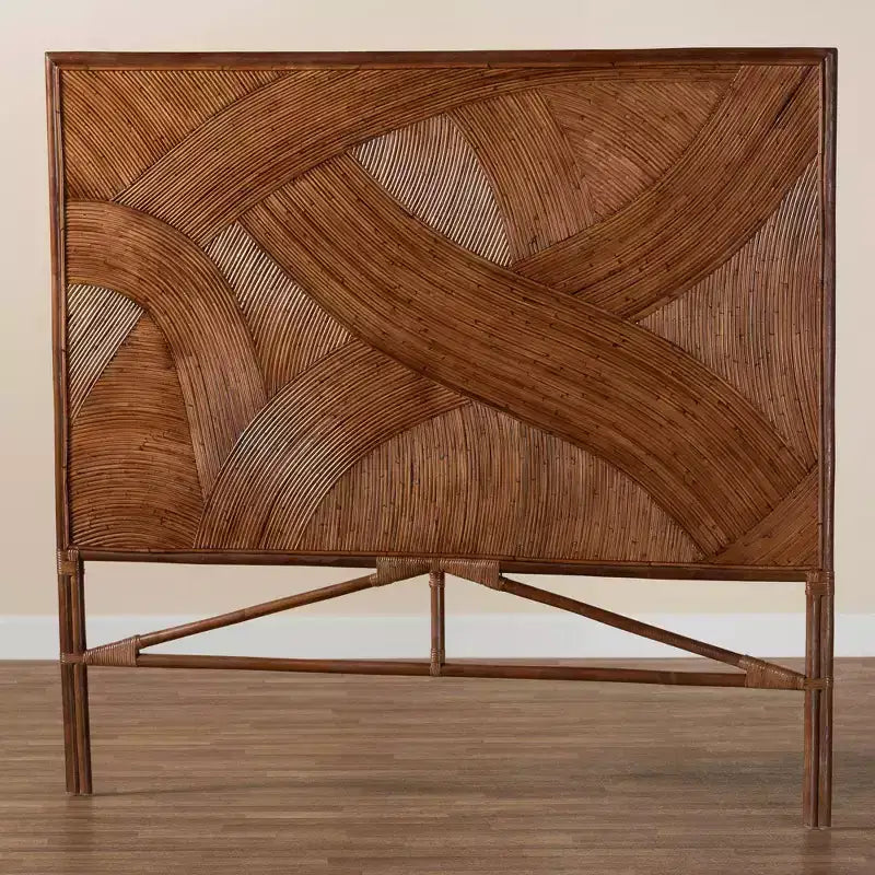 bali & pari Elettra hoofdbord van rotan voor kingsize bed: handgemaakt, geen montage nodig, bohemien design