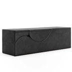 Avana Kami umwandelbare Chaiselongue / Yoga und Massage - 2-in-1-Hocker mit verstecktem ausklappbarem Yoga-Loungesessel, Mikrosamt - N/A