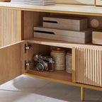 Moderne luxe tv-meubel, entertainmentmeubel met imitatiemarmeren blad