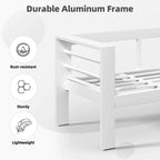AECOJOY 7-teiliges Gartenmöbelset aus Aluminium für draußen