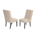 Beste Quality Furniture rustieke uitschuifbare grijze eetkamerset, 9-delig