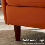 Set van 2 accentfauteuils van 28.34W, fluwelen kuipstoel met poten van massief hout
