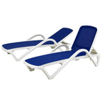 Plymouth Collection Allwetter-Sonnenliege mit Textilbespannung, 2er-Set - 77 Zoll