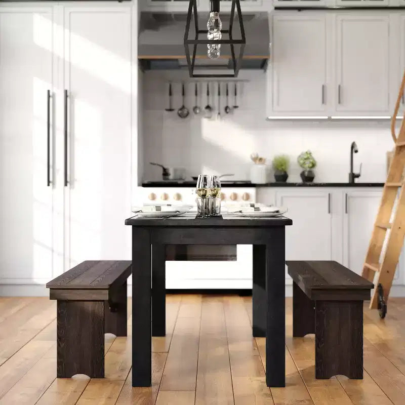 Flash Furniture rechthoekige boerderij-eettafel van massief grenenhout, 46 x 30