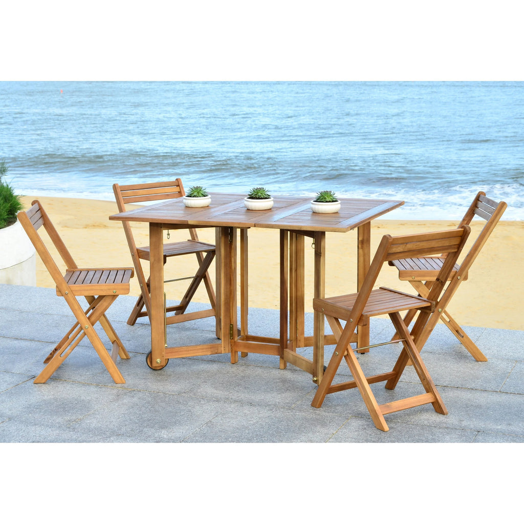 SAFAVIEH Brandy set da pranzo da esterno da 5 pezzi - 43Wx35Dx29H