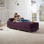 Tagesbett / ausziehbares Schlafsofa in Queen-Size - Microvelvet