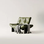 Fauteuil d'appoint contemporain noir en chenille capitonnée sans accoudoirs