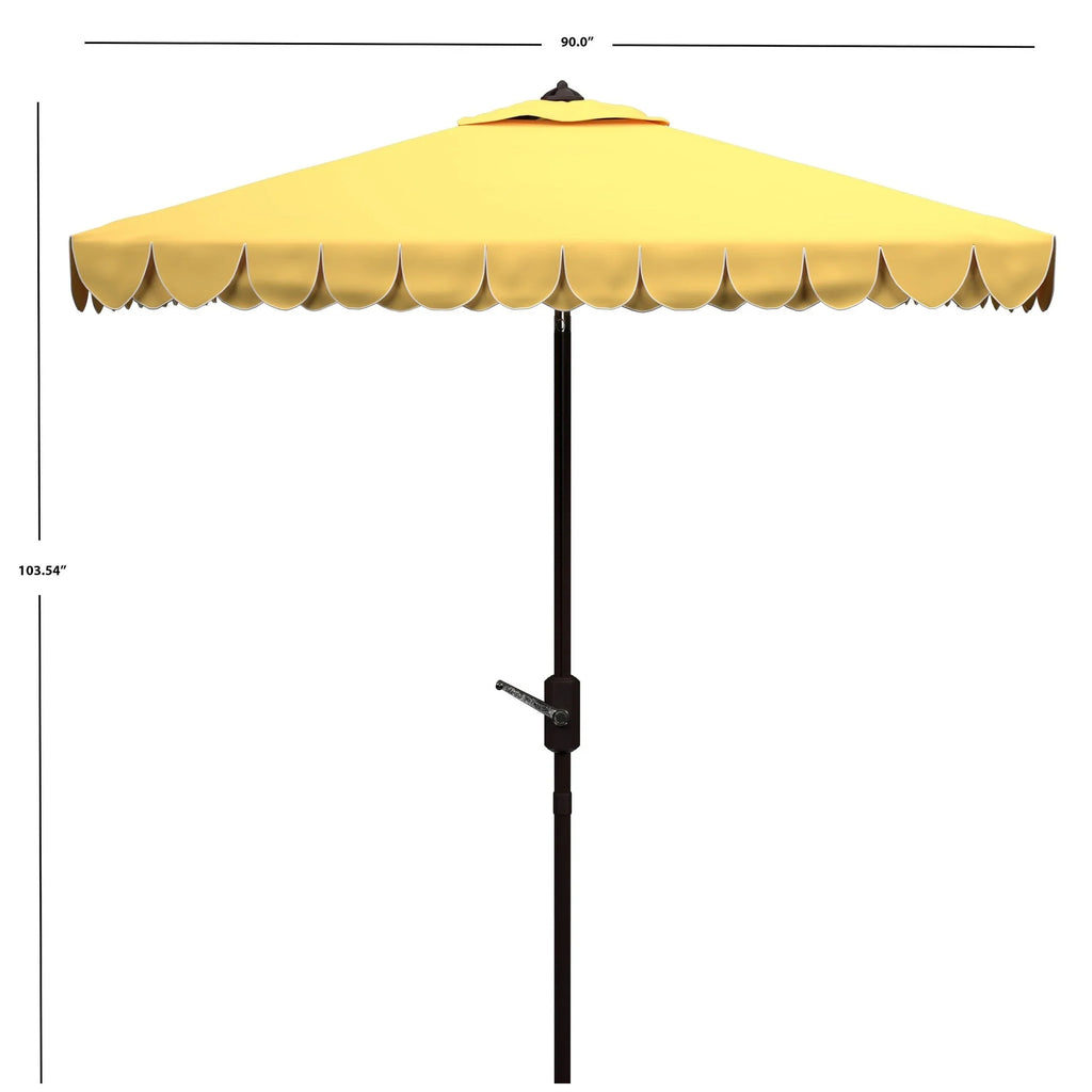 SAFAVIEH Kjerstin Outdoor-Volant für Doppelsonnenschirm mit 9 Ft