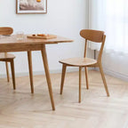 Set MAYEERTY di 4 sedie da pranzo in legno massello, sedie in legno naturale per cucina, sala da pranzo e soggiorno
