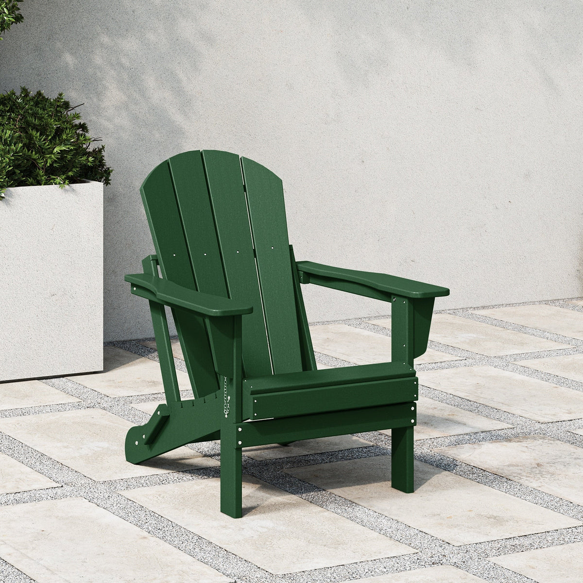 Polytrends Laguna Adirondack-Klappstuhl für die Terrasse, lichtecht und wetterbeständig