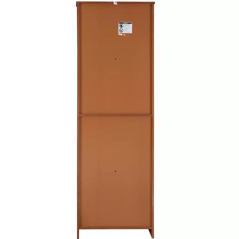 Armário de arrumação alto de 72 polegadas com 8 portas e 4 prateleiras para sala de estar, cozinha ou escritório