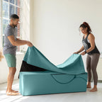 Avana Kami umwandelbare Chaiselongue / Yoga und Massage - 2-in-1-Hocker mit verstecktem ausklappbarem Yoga-Loungesessel, Mikrosamt - N/A