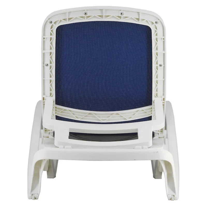 Coppia di chaise longue con seduta in tessuto per tutte le condizioni atmosferiche, collezione Plymouth - 77 inches