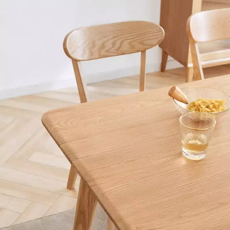 Set MAYEERTY di 4 sedie da pranzo in legno massello, sedie in legno naturale per cucina, sala da pranzo e soggiorno