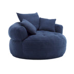 Fauteuil rond de relaxation ?C blanc/bleu/gris/jaune/orange/rouge rosé/bleu marine/vert, 1 ou 2 places