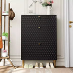 CLIHOME Schuhschrank für den Eingangsbereich mit Stauraum für 24 Paar Schuhe, Klappschubladen, Schuhregal und Organizer
