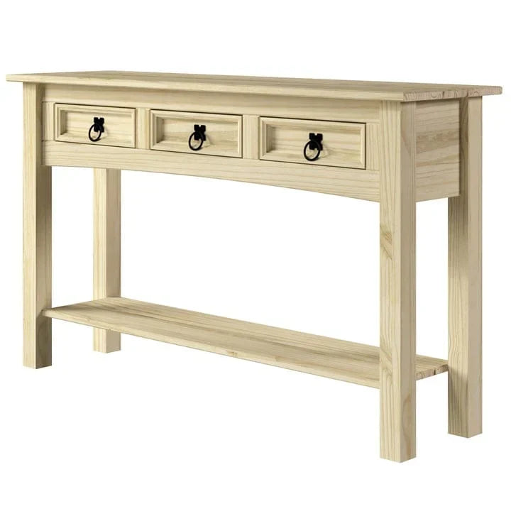 Konsolentisch aus Holz für den Flur mit 3 Schubladen Corona | Furniture Dash - N/A