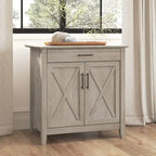 Key West Secretary Desk with Storage Cabinet by Bush Furniture
