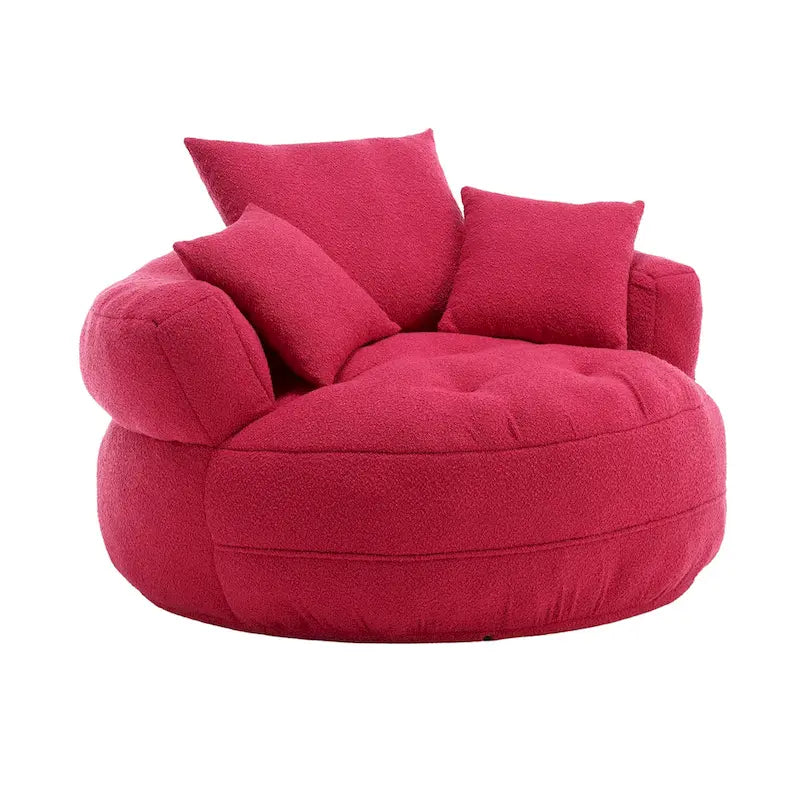 Fauteuil rond de relaxation ?C blanc/bleu/gris/jaune/orange/rouge rosé/bleu marine/vert, 1 ou 2 places