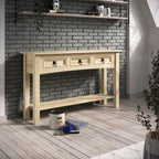 Konsolentisch aus Holz für den Flur mit 3 Schubladen Corona | Furniture Dash - N/A