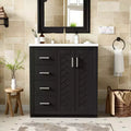 30 Badezimmer-Waschtischunterschrank mit einem Waschbecken, Schrank und 3 Schubladen ??Schwarz / Blau / Grün / Indigo / Weiß