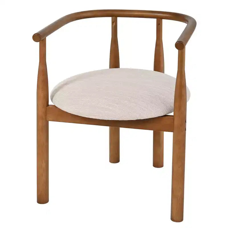 Ensemble de table à manger ovale 7 pièces pour 6 personnes, grande table familiale de cuisine de 71' avec 6 chaises rembourrées, noyer - Christopher Knight Home