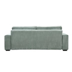 Divano letto grande Roomfitters con contenitore, divano moderno a 3 posti, divano imbottito con schienale per piccoli spazi