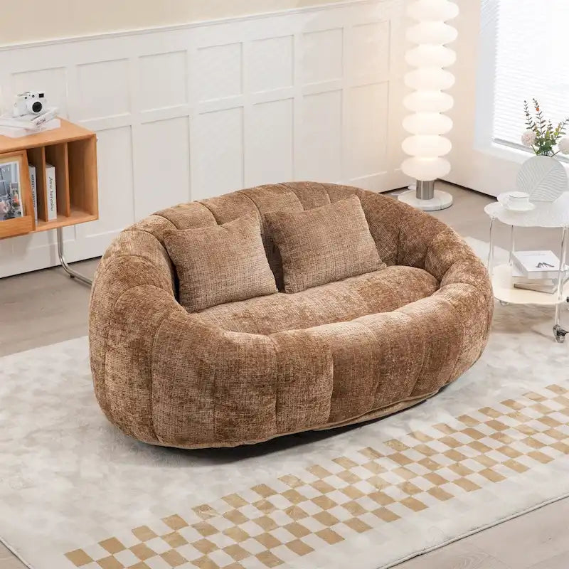 Sitzsack-Sessel aus Chenille, lässiges Sofa